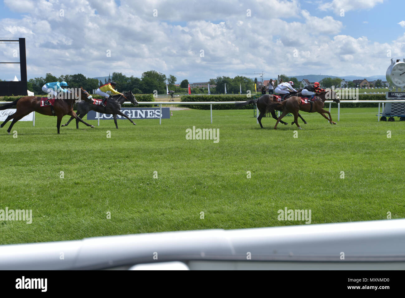 Corsa di cavalli Baden-Baden, 2 giugno, 2018, Baden Racing di Evento Spring, Gara 3, premio per i giovani fantini Foto Stock