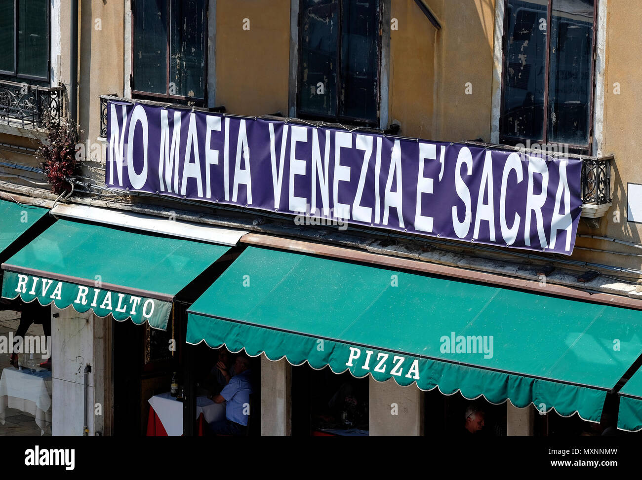 Nessun segno di mafia sulla costruzione a venezia, Italia Foto Stock