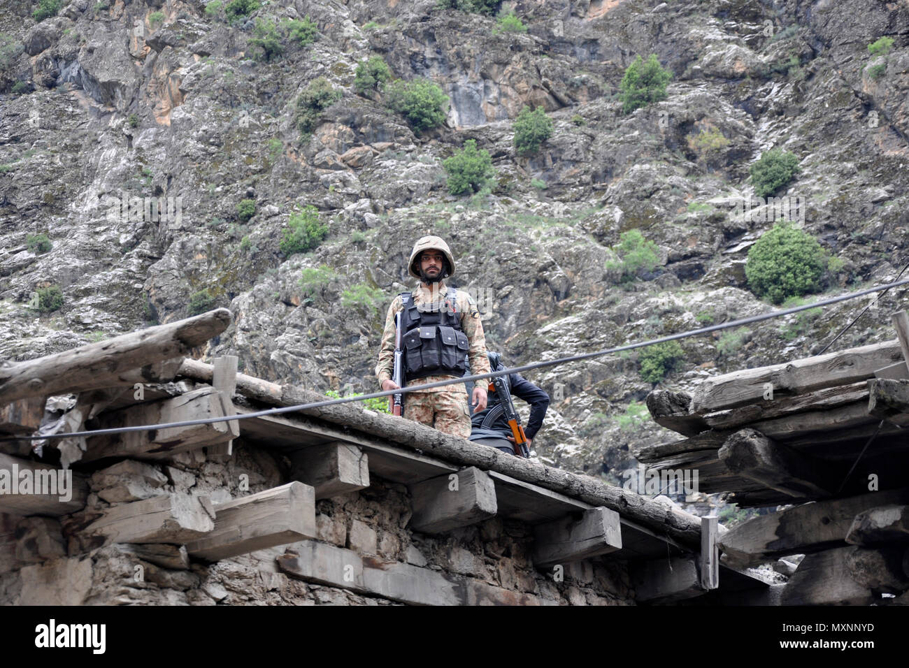 Il Pakistan, Rambur village Foto Stock