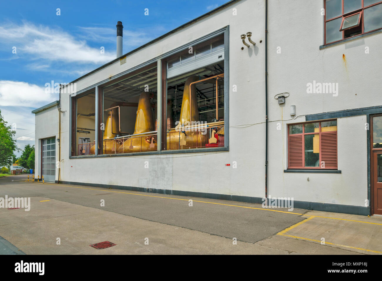 ROYAL BRACKLA distilleria di whisky CAWDOR STATION WAGON Nairn Scozia distilleria principali edifici wth di immagini fisse Foto Stock