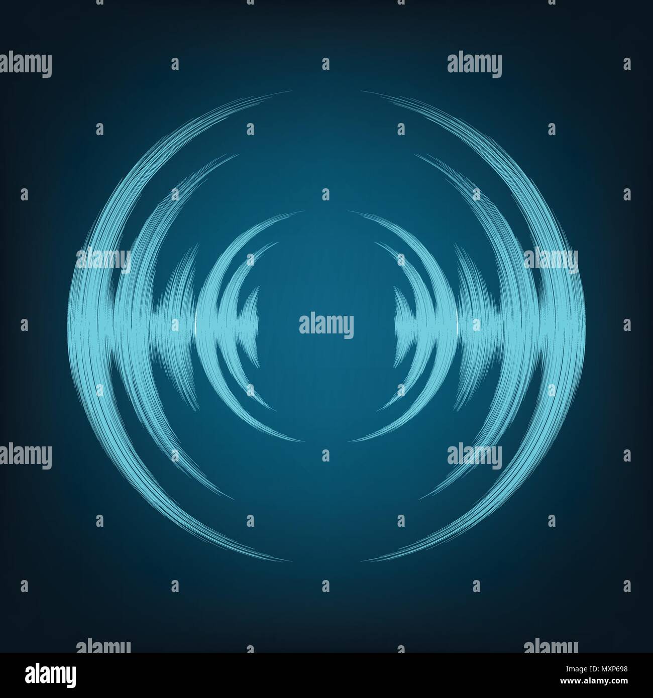 Abstract digital sound wave background. Illustrazione Vettoriale