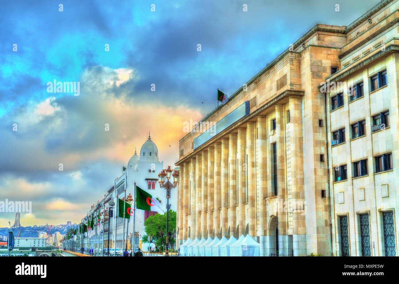 Assemblea nazionale di Algeria ad Algeri, la capitale Foto Stock