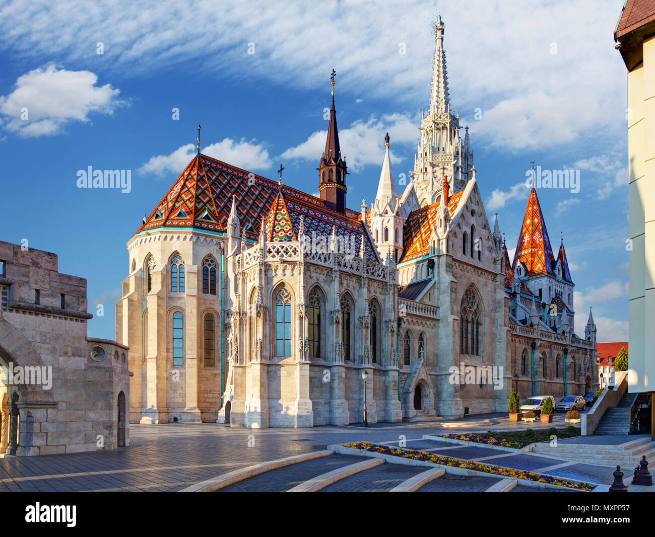 Budapest - Bastione del Pescatore, Ungheria Foto Stock