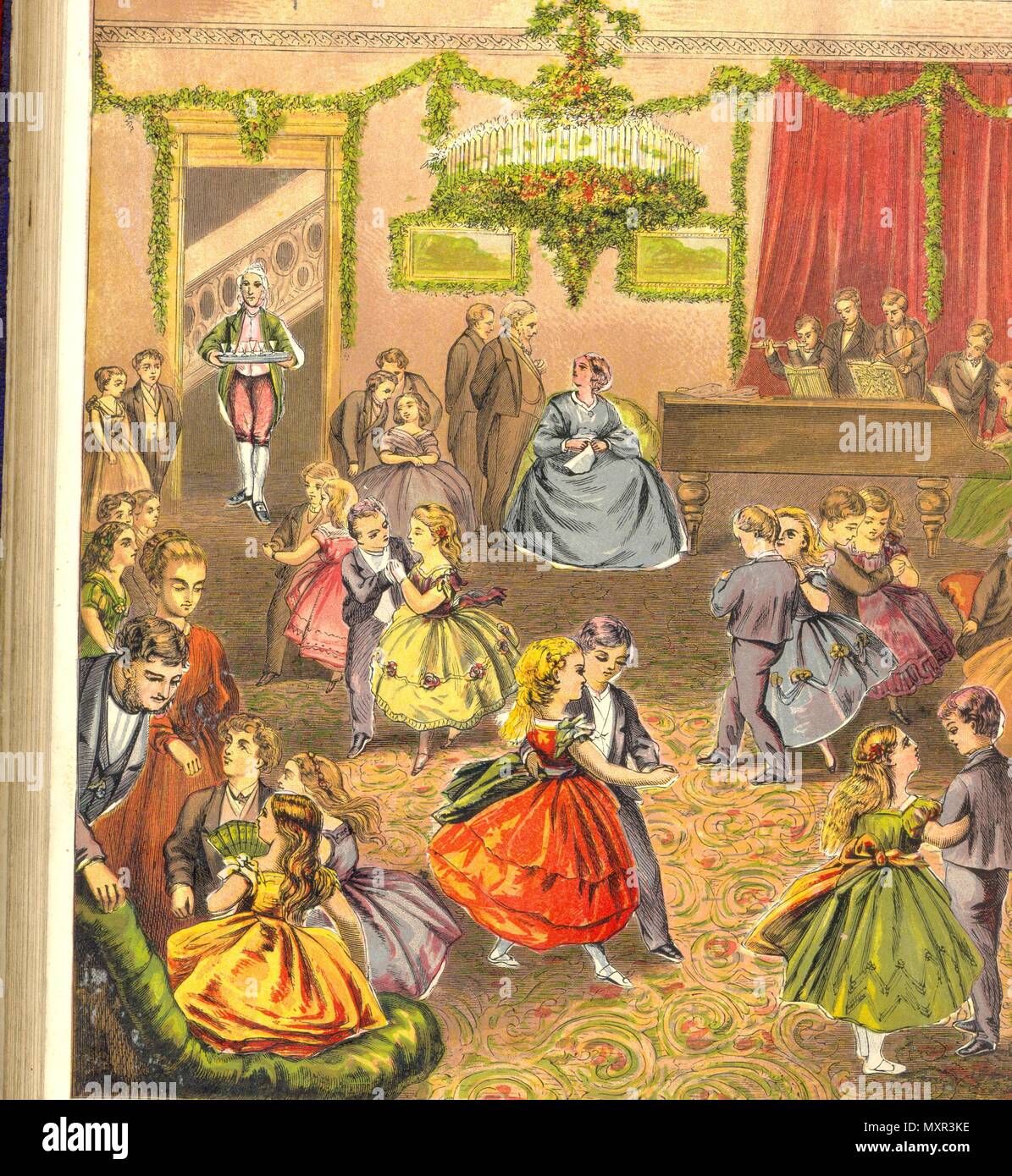 Illustrazione da Warne dell'immagine del puzzle libro giocattolo 1874 Foto Stock