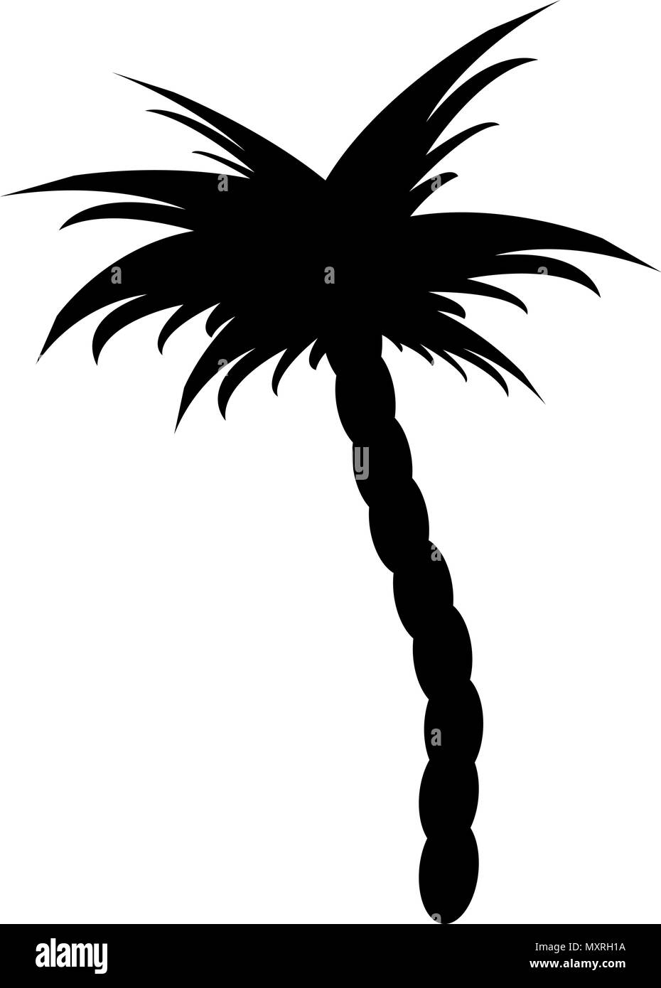 Illustrazioni vettoriali silhouette di palme Illustrazione Vettoriale