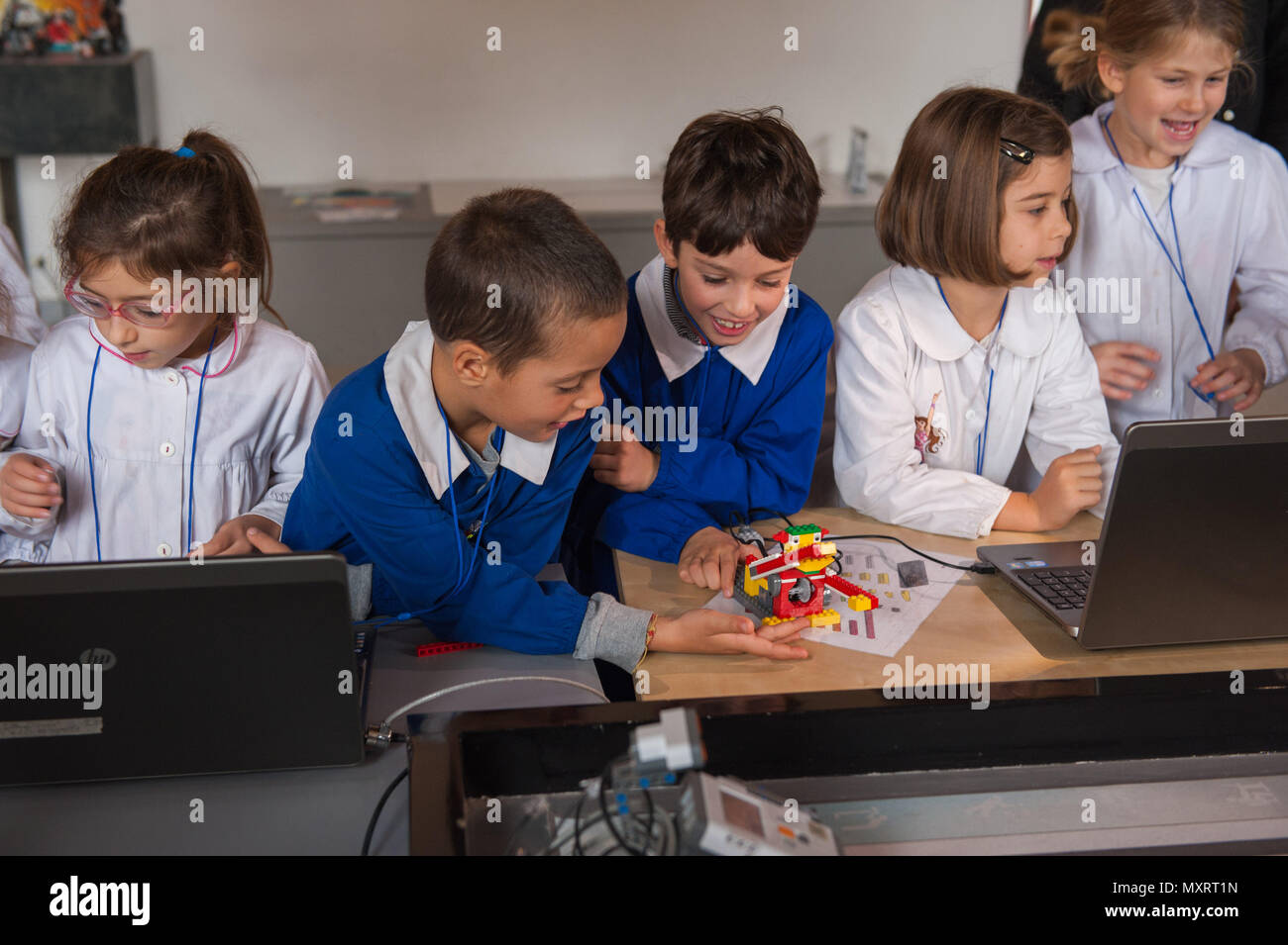 Roma. Technotown, tecnologico scientifico ludoteca di Villa Torlonia. L'Italia. Foto Stock