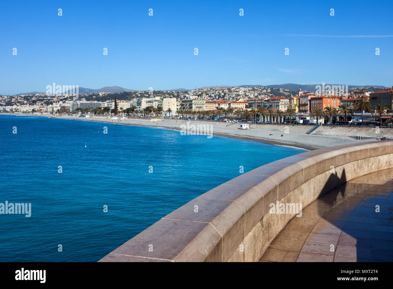 Francia - Cote d'Azur, bella città sulla costa Azzurra al Mare Mediterraneo Foto Stock
