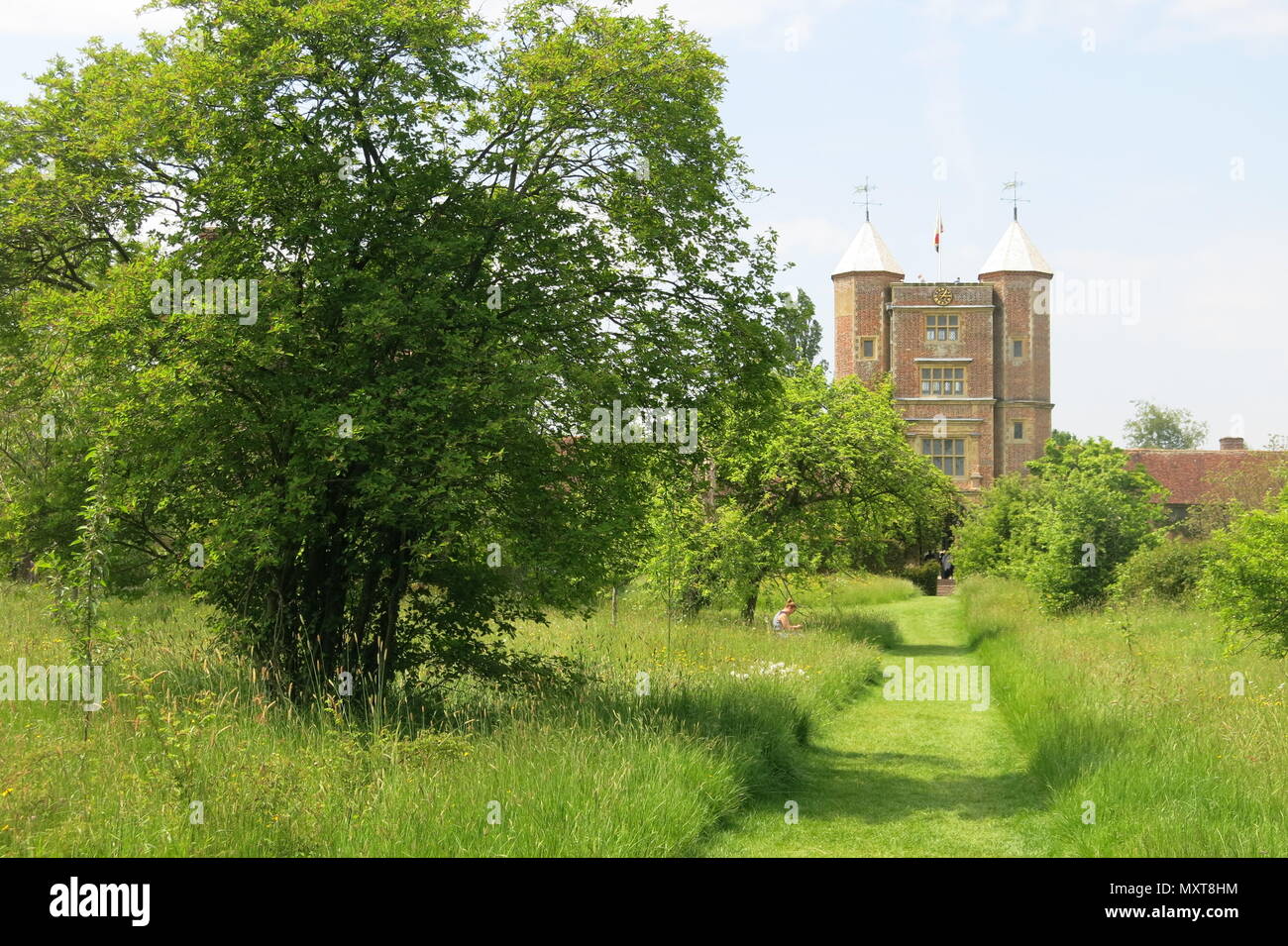 Foto degli edifici presso il castello di Sissinghurst, la casa di Vita Sackville-West, ora azionati dalla National Trust nel Kent Foto Stock