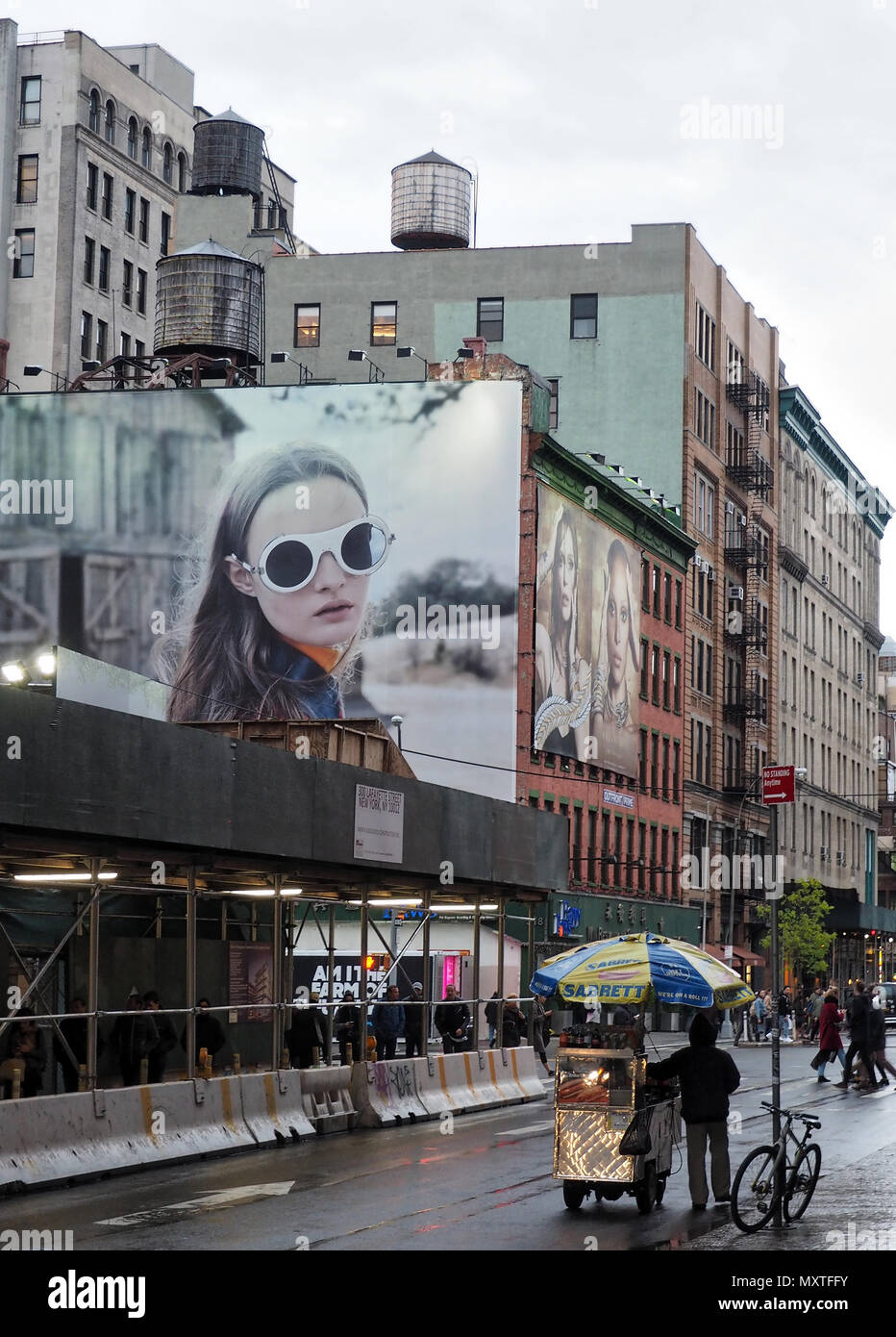 Strade di SoHo di New York City Foto Stock