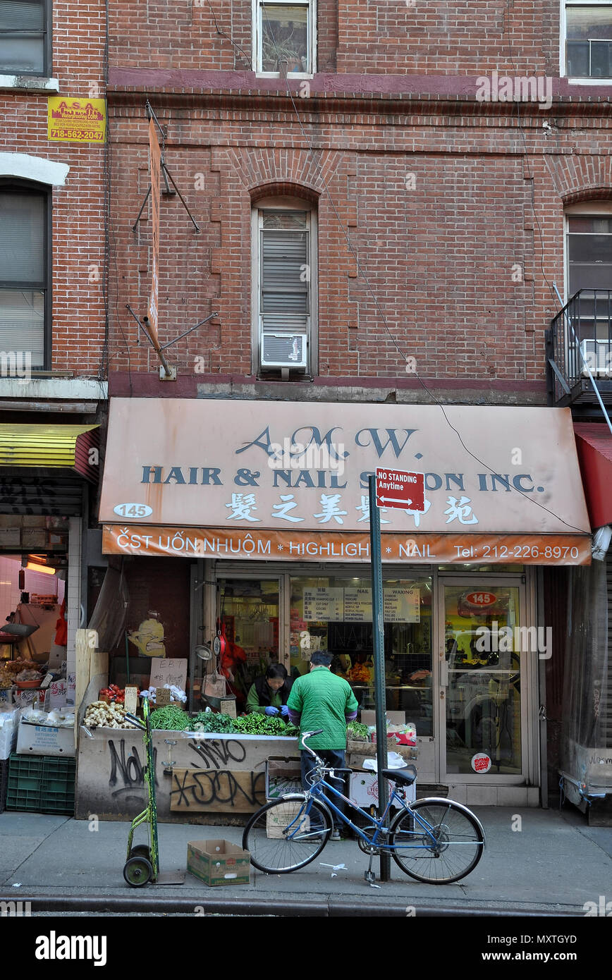 Chinatown in Lower Manhattan, New York City Foto Stock