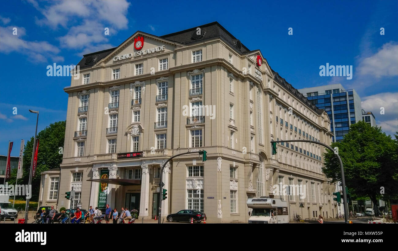 Casino Hamburg edificio Esplanade Foto Stock
