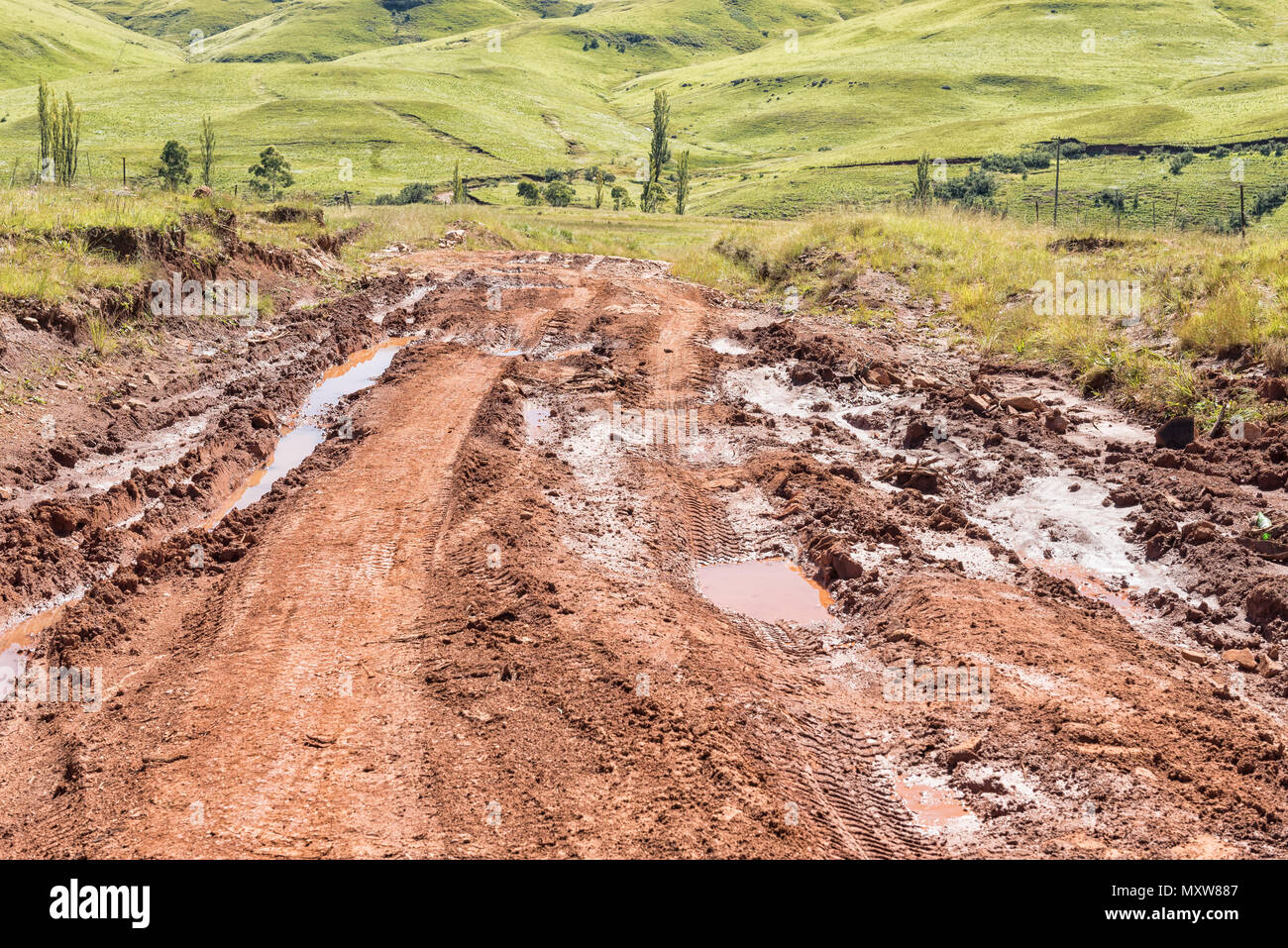 Un cattivo sezione del vaso Fiume passa vicino Elands altezza nella provincia del Capo orientale del Sud Africa Foto Stock