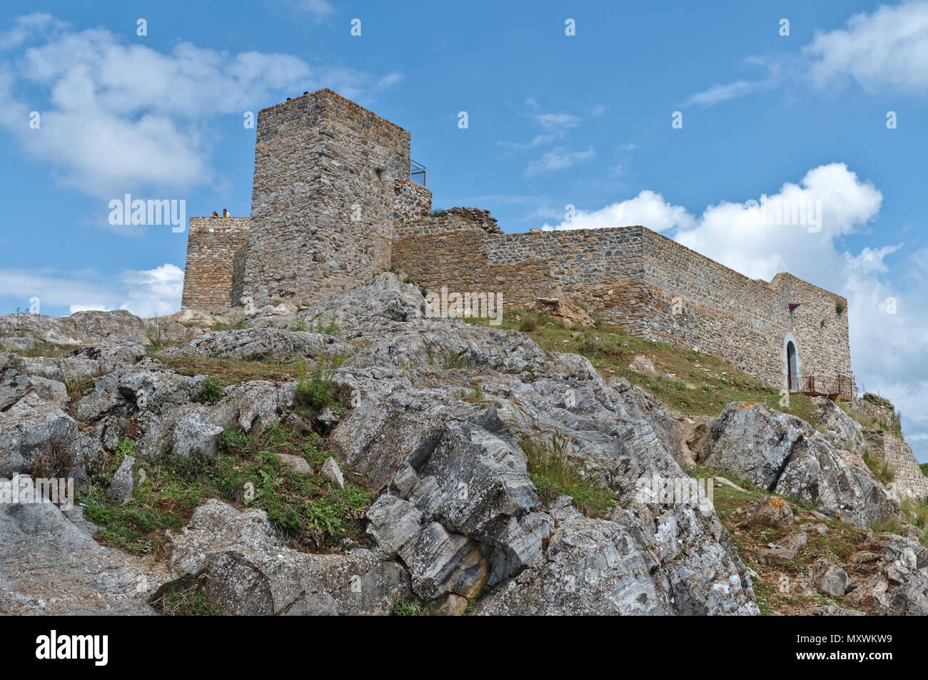 Castello di Aracena. Huelva, Andalusia, Spagna Foto Stock