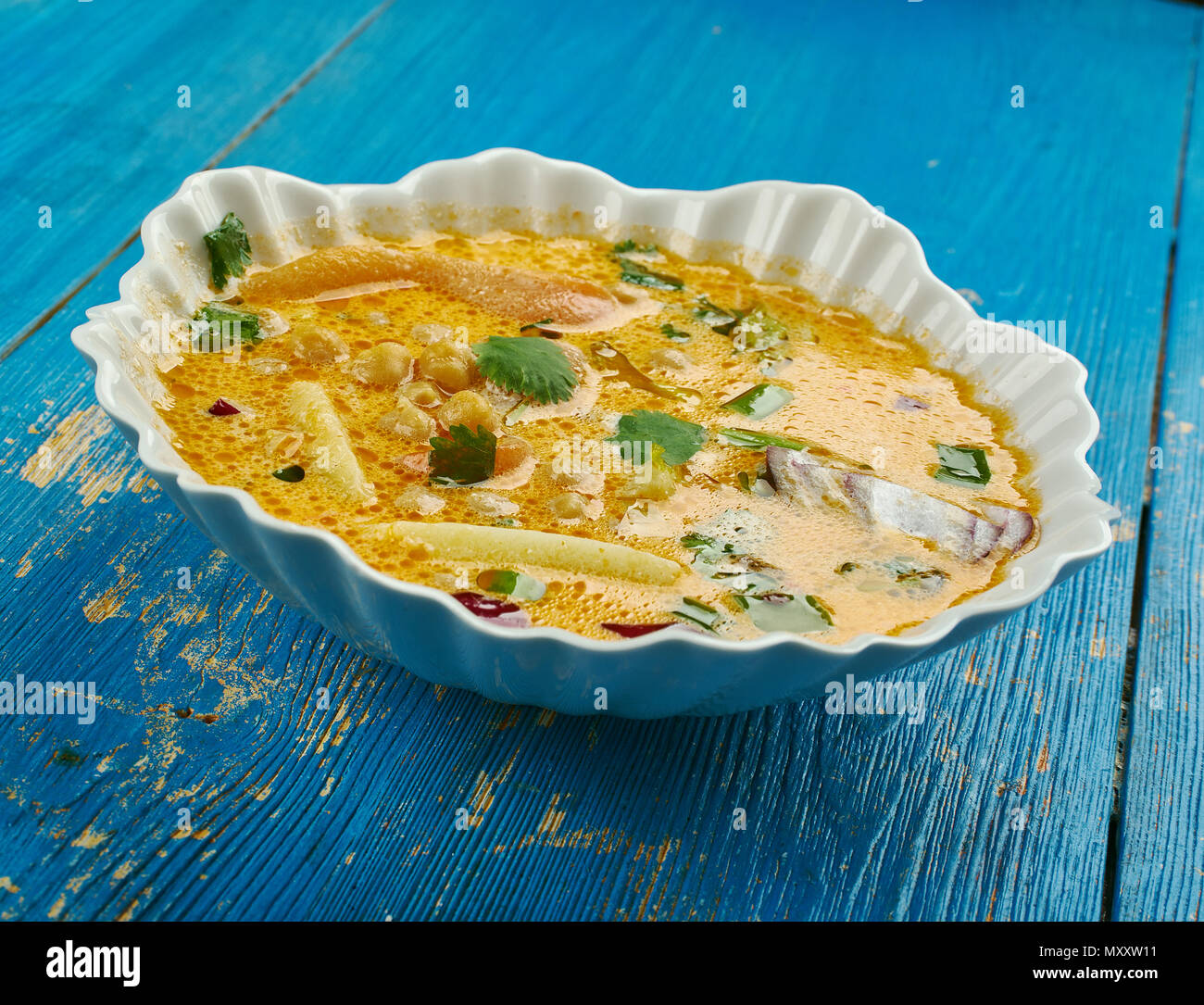 Il giamaicano Gungo zuppa di piselli, Piccione Piselli Vegan Foto Stock