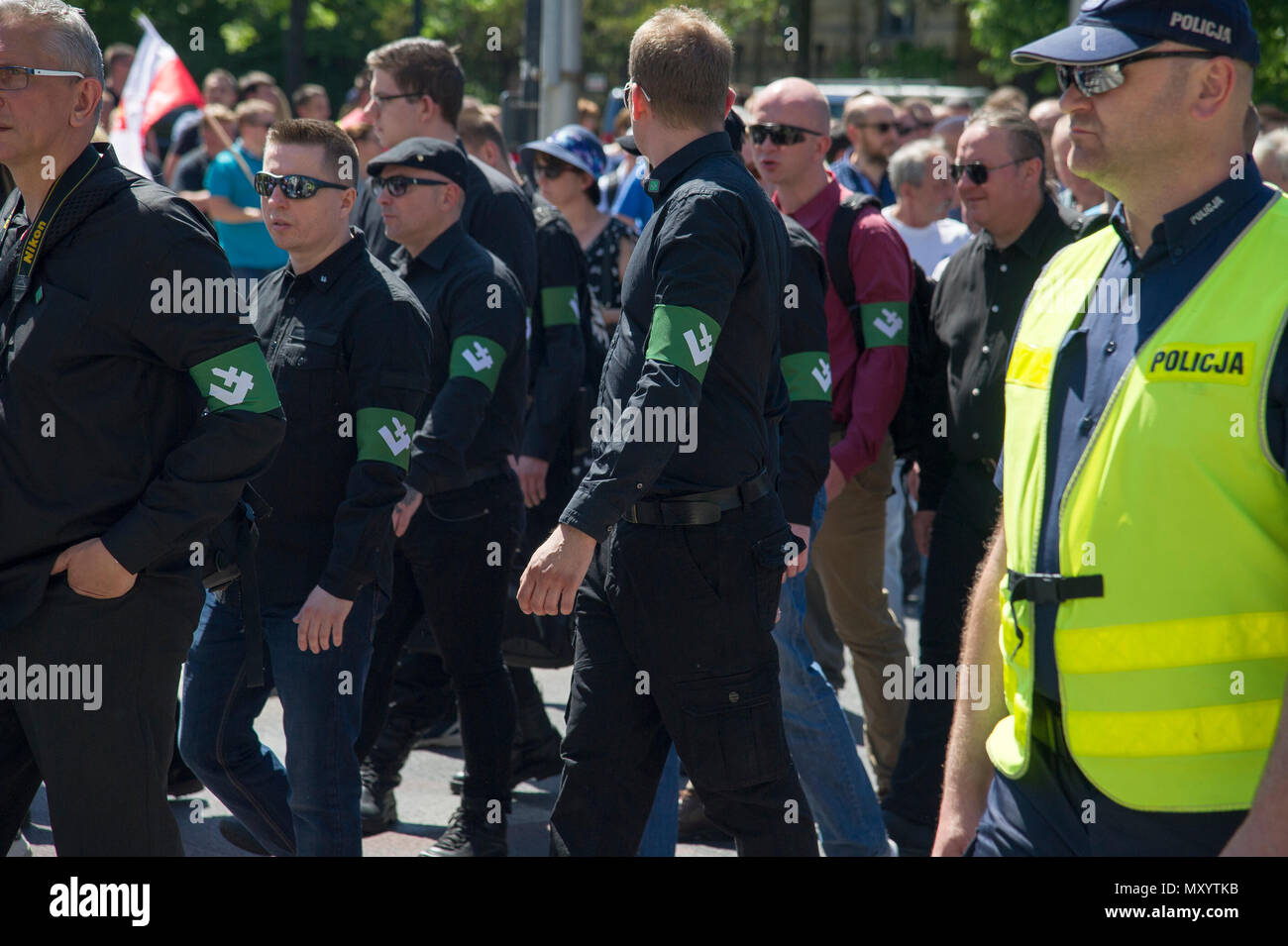 Oboz Narodowo Radykalny ONR (radicale nazionale Camp) a Varsavia in Polonia. 12 maggio 2018 © Wojciech Strozyk / Alamy Stock Photo Foto Stock