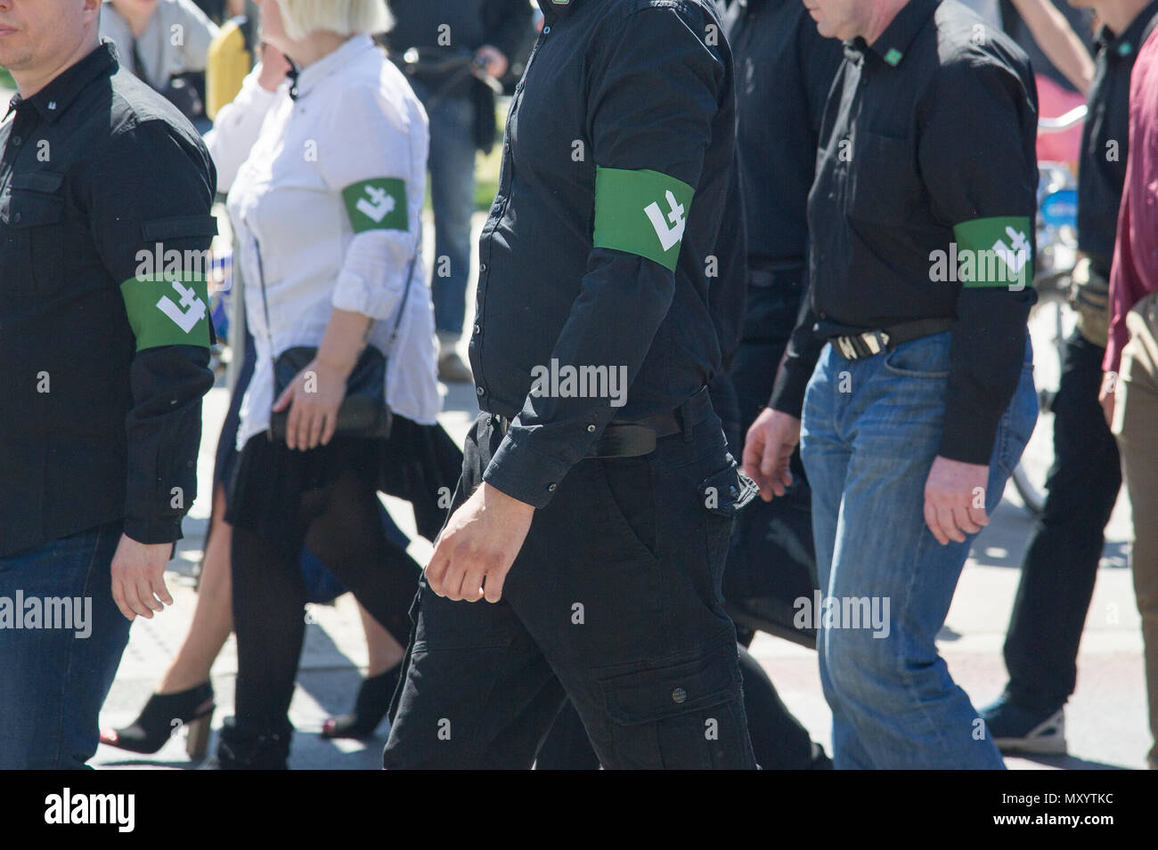 Oboz Narodowo Radykalny ONR (radicale nazionale Camp) a Varsavia in Polonia. 12 maggio 2018 © Wojciech Strozyk / Alamy Stock Photo Foto Stock