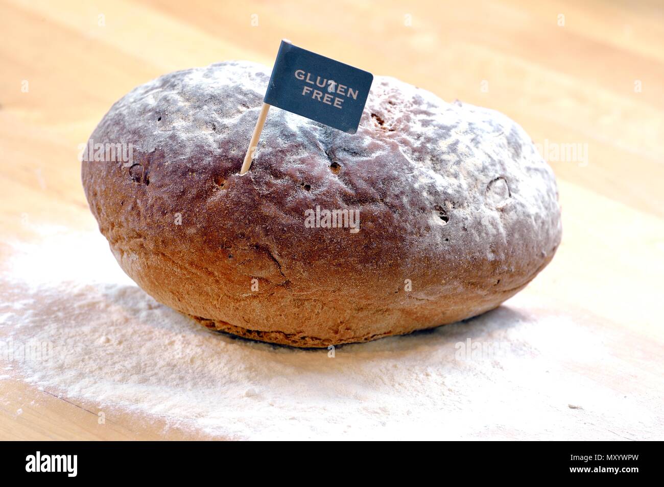 Senza glutine pane Foto Stock