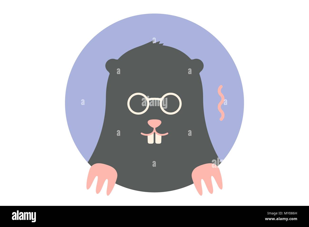 Icona della mole di nero Illustrazione Vettoriale