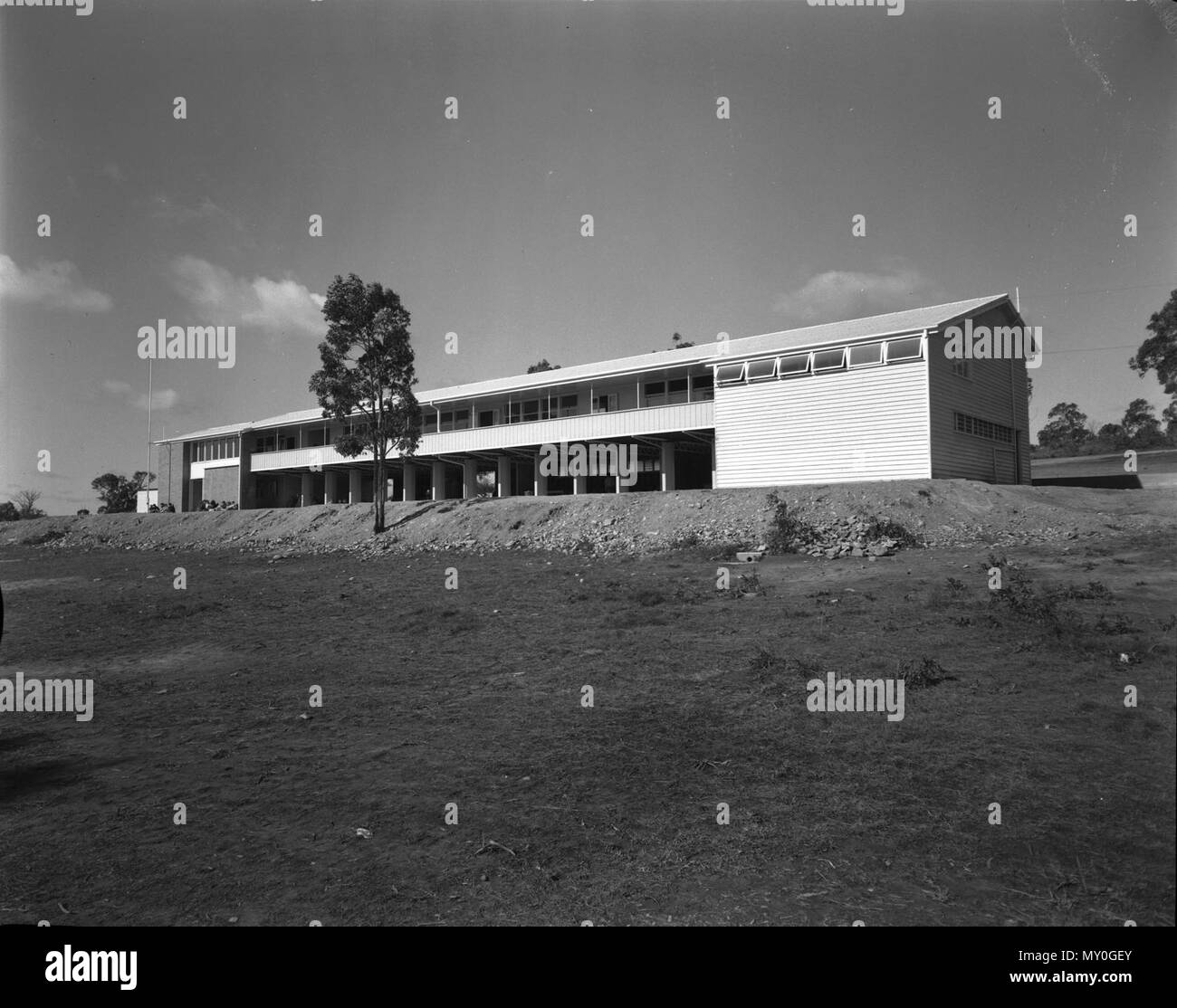 I bianchi Hill scuola statale, Camp Hill, 1958. I bianchi collina Scuola di stato inaugurato il 28 gennaio 1958 e chiuso nel dicembre 2002 per unire con Camp Hill Membro di alta scuola e Xavier Scuola speciale per diventare bianchi Hill College di Stato. Foto Stock