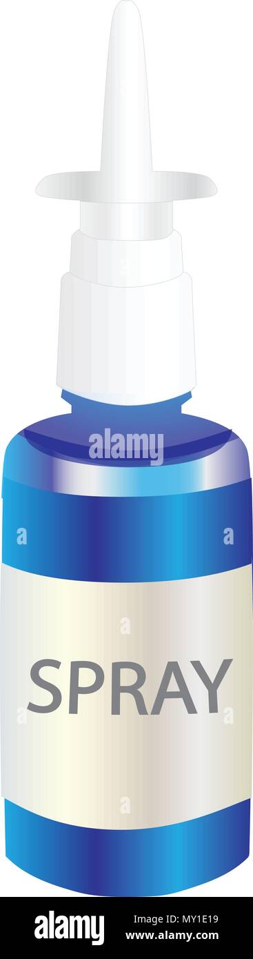 Bottiglia in plastica con una soluzione di salamoia per uso orale Illustrazione Vettoriale