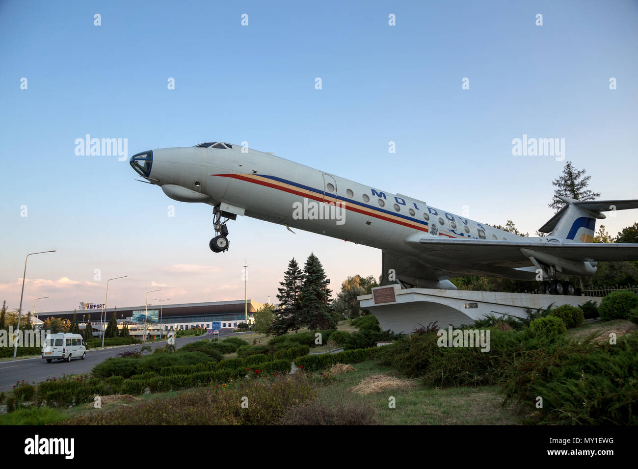 Chisinau, Repubblica di Moldavia, accesso all aeroporto di Chisinau Foto Stock