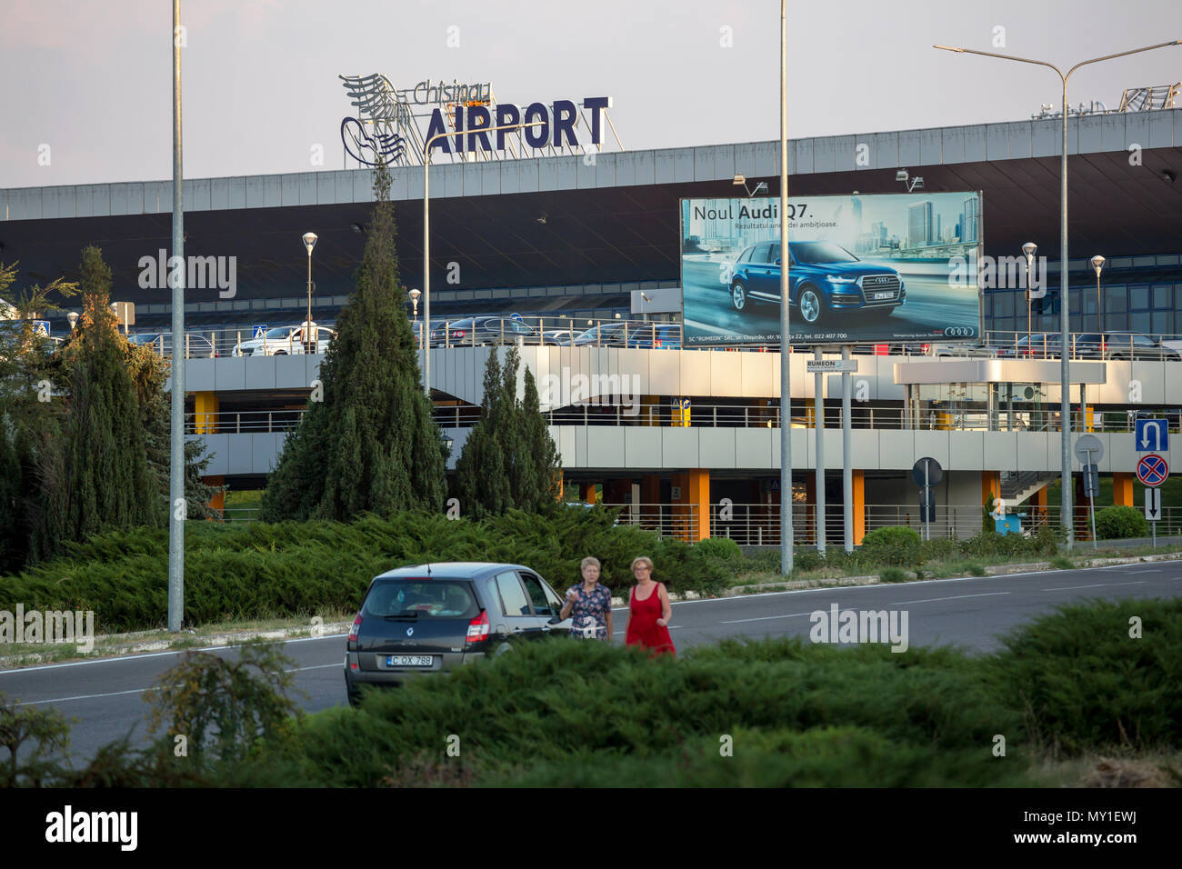 Chisinau, Repubblica di Moldavia, accesso all aeroporto di Chisinau Foto Stock