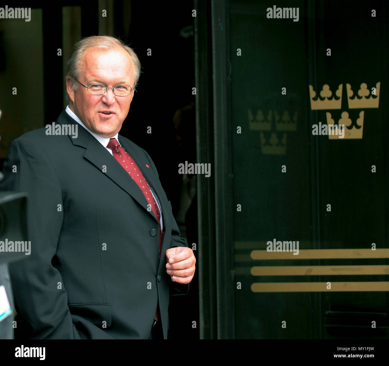 GÖRAN PERSSON ex Primo ministro svedese si è dimesso 2006 Socialdemocratico Foto Stock