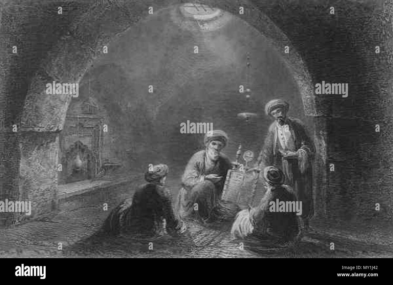 . Inglese: Samaritani- Tora insegnamento . Data sconosciuta. Sconosciuto 471 SamaritanToraTeaching Foto Stock