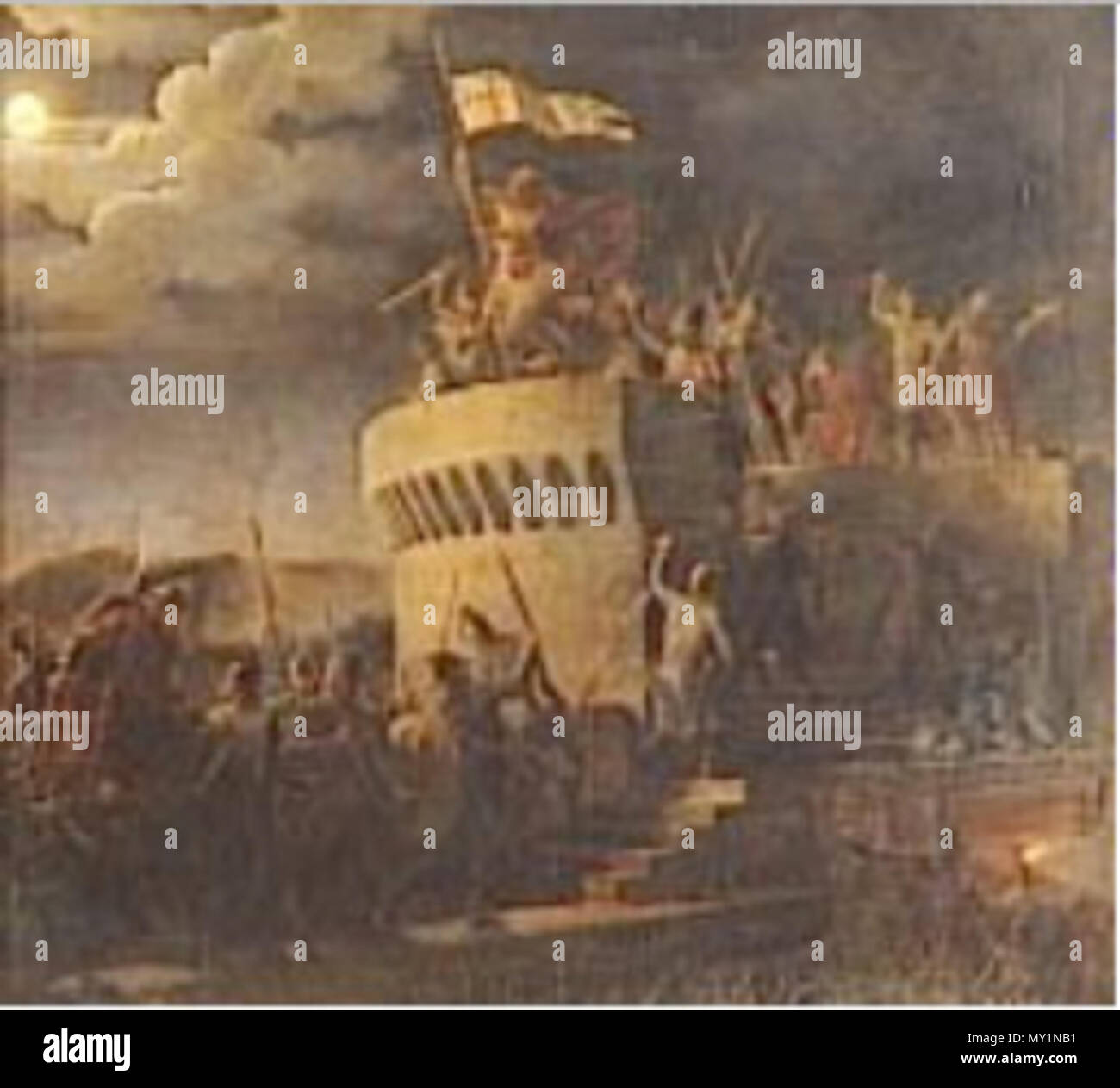 . Inglese: Tancredi di Hauteville . Xix tipo venturi. Pierre-Henri Revoil 513 Tancredi, Betlemme Foto Stock