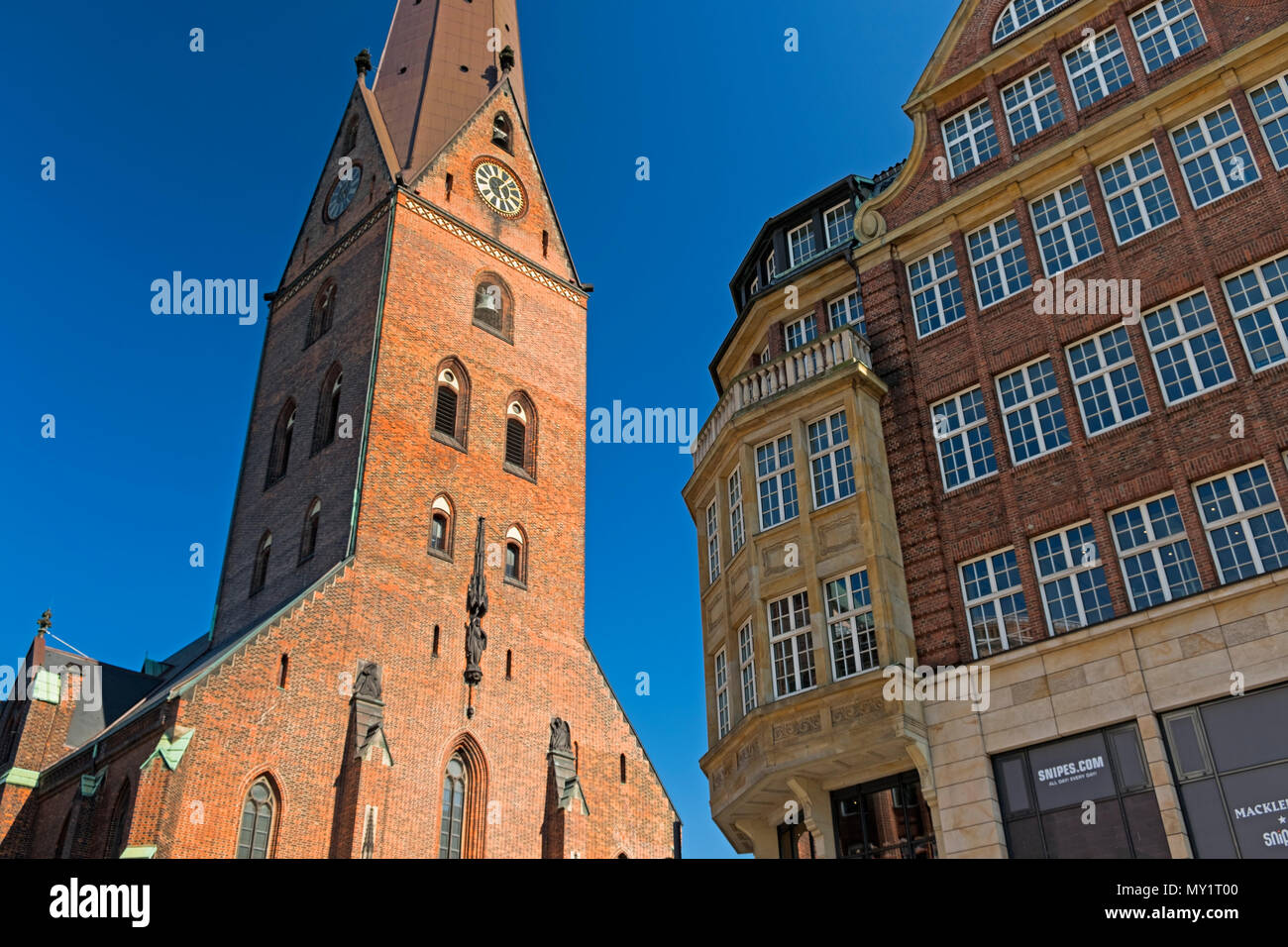 St Petri Chiesa Vecchia Amburgo Germania Foto Stock