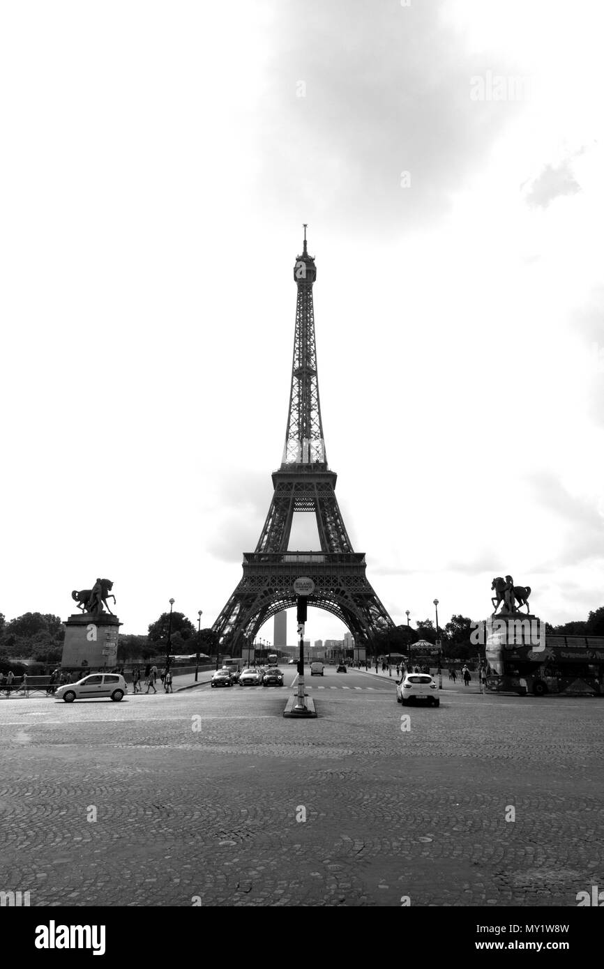 Torre Eiffel, Parigi, Francia, Europa. Foto Stock