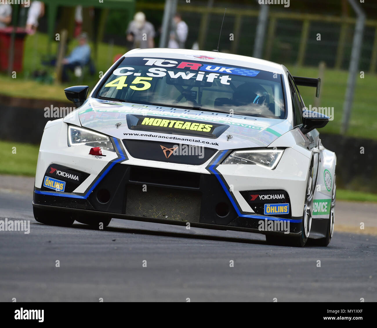 Carl Swift, Seat Cupra TCR, TCR campionato britannico, TCR UK weekend di gara di Brands Hatch, giugno 2018, TCR UK weekend di gara. Autosport, automobili, circuito Foto Stock