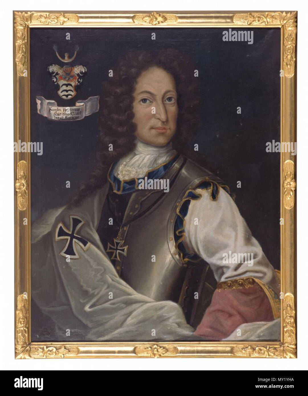 . Deutsch: Sansone Freiherr von Stain (1649 - 1727) - Öl/Lwd. 85 x 68 cm . circa 1700. Sconosciuto 472 Sansone Freiherr von Stain Foto Stock