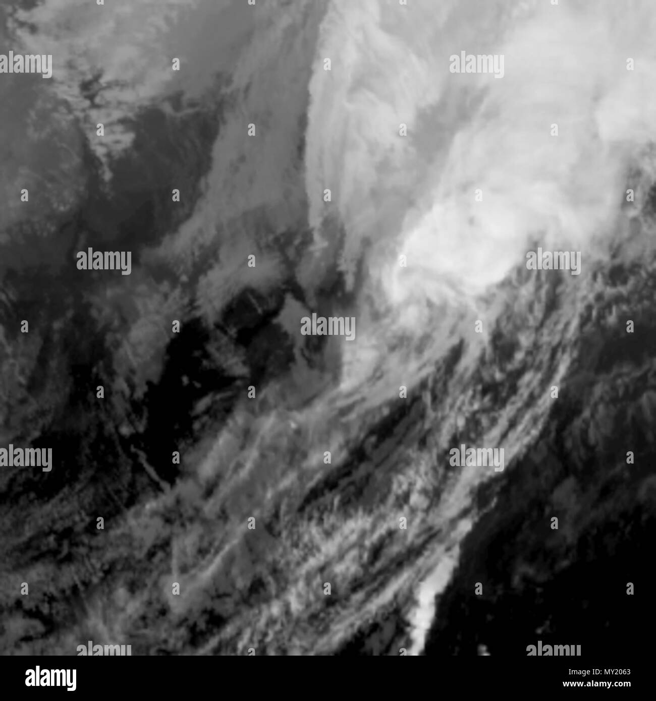 . Inglese: Geostazionario immagini di 2017's depressione tropicale 27W . Il 19 ottobre 2017. Naval Research Laboratory 475 Saola Geostationary VIS-IR 2017 Foto Stock