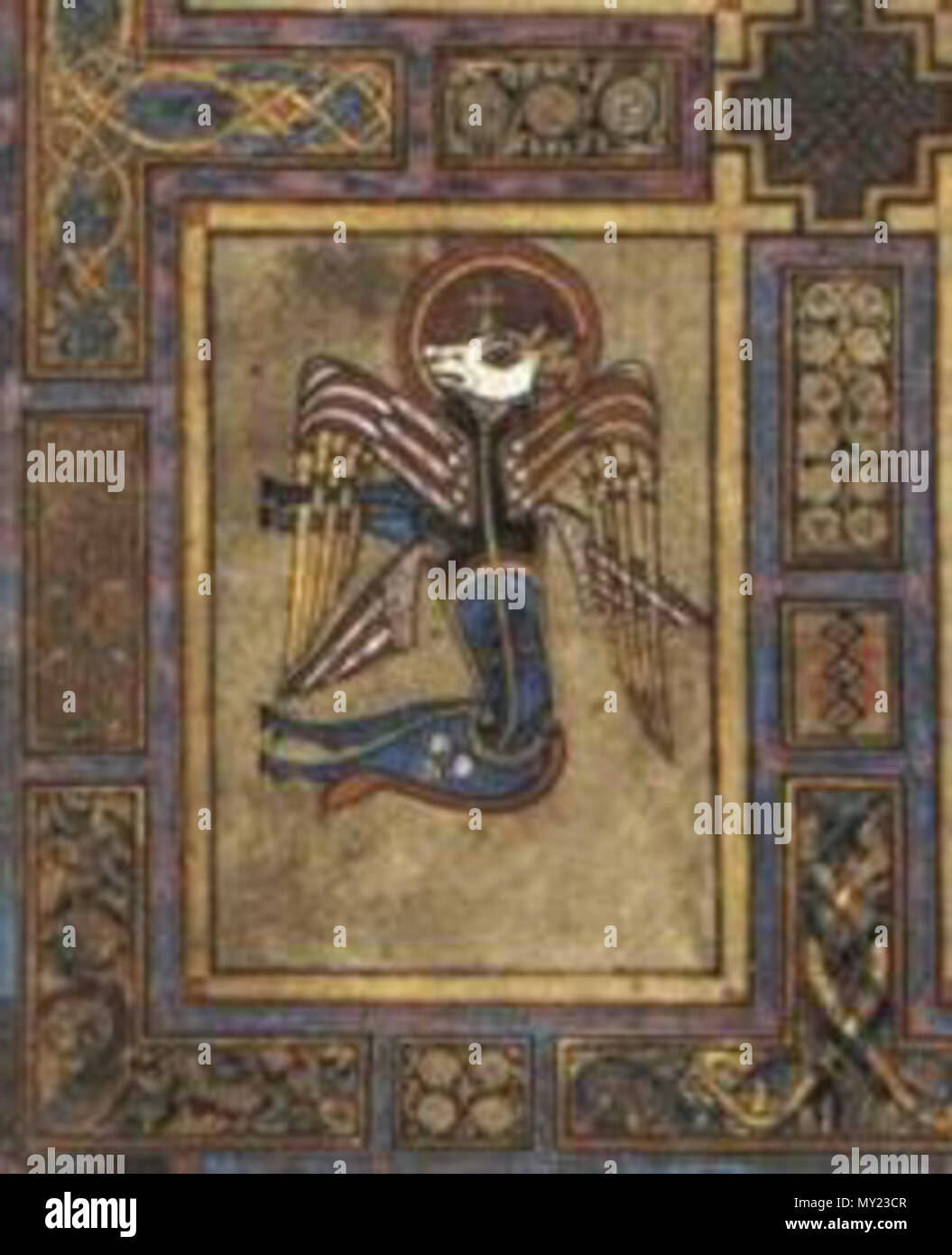 . Italiano: Simbolo dell'evangelista Luca . Questo file è privo di informazioni sull'autore. 488 Simbolo dell'evangelista Luca Foto Stock