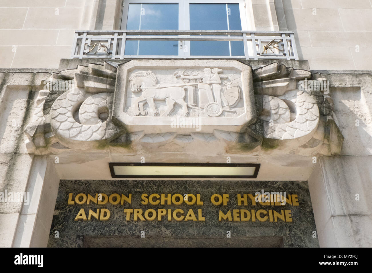 Art deco,costruzione,Bloomsbury,Scuola Londinese di Igiene e Medicina Tropicale , Londra,l'Inghilterra,Gran Bretagna,inglese,British,UK,l'Europa,Unione Foto Stock