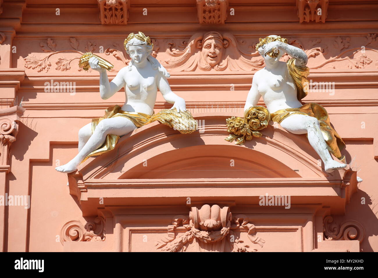 Rastatt palazzo residenziale - Residenzschloss Rastatt - Germania Foto Stock