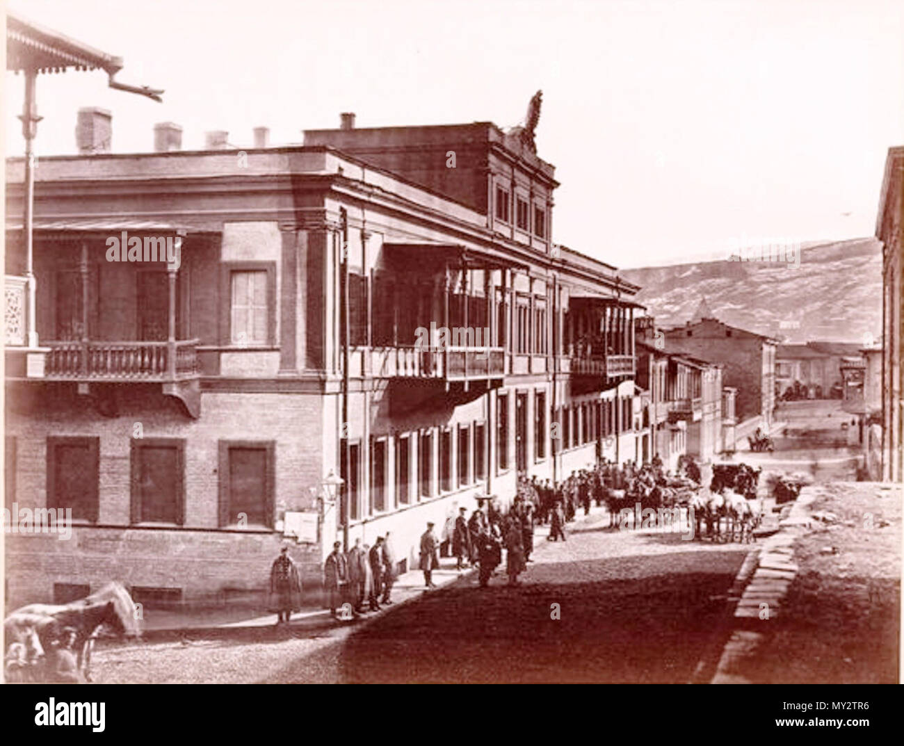 . Inglese: amministrazione postale di Tbilisi. 1872. sconosciuto in 'russo libri illustrati e fotografie' 529 Tiflisskoe Pochtovoe Upravlenie (A) Foto Stock