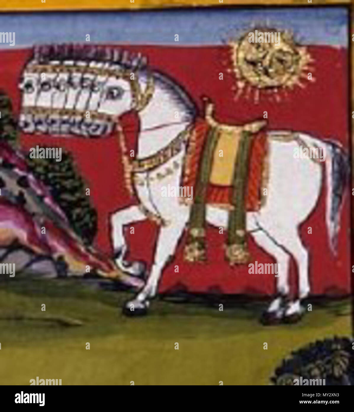 . Inglese: Uchchaihshravas . 1800. Autore Sconosciuto 539 Uchchaihshravas1 Foto Stock