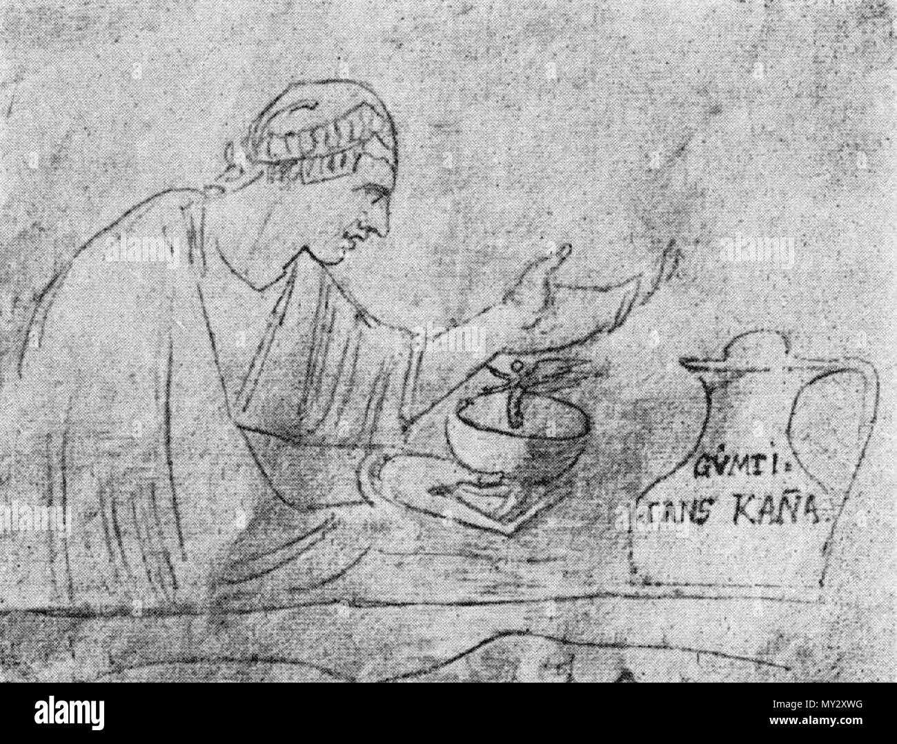 . Strega svedese la maga Arfvidsson (1734-1801) . prima del 1800. Carl August Ehrensvärd (1745-1800) 540 la maga Arfvidsson Foto Stock