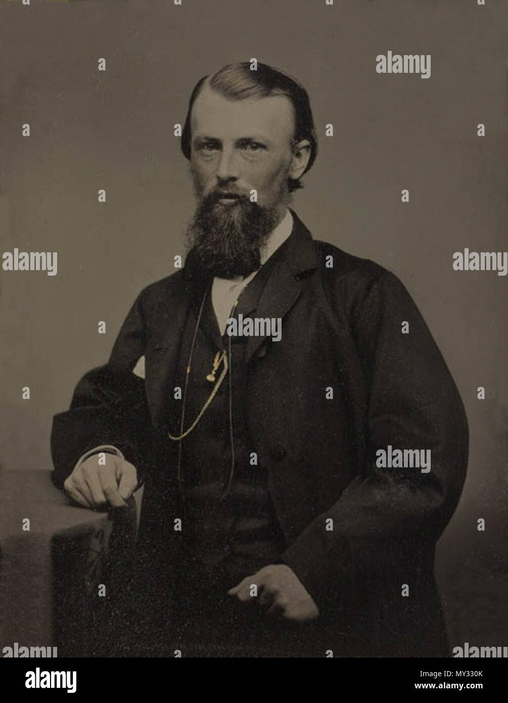 . Fotografia di en:William John Wills. 1860 (Fonte: "Testamenti è stato fotografato a Melbourne prima di unire il Victorian esplorare spedizione in agosto 1860."). Thomas Hill (ambrotype, MIN 50) Originariamente caricato da utenti Diceman, Rocketfrog su en.wikipedia 564 William John Wills Foto Stock
