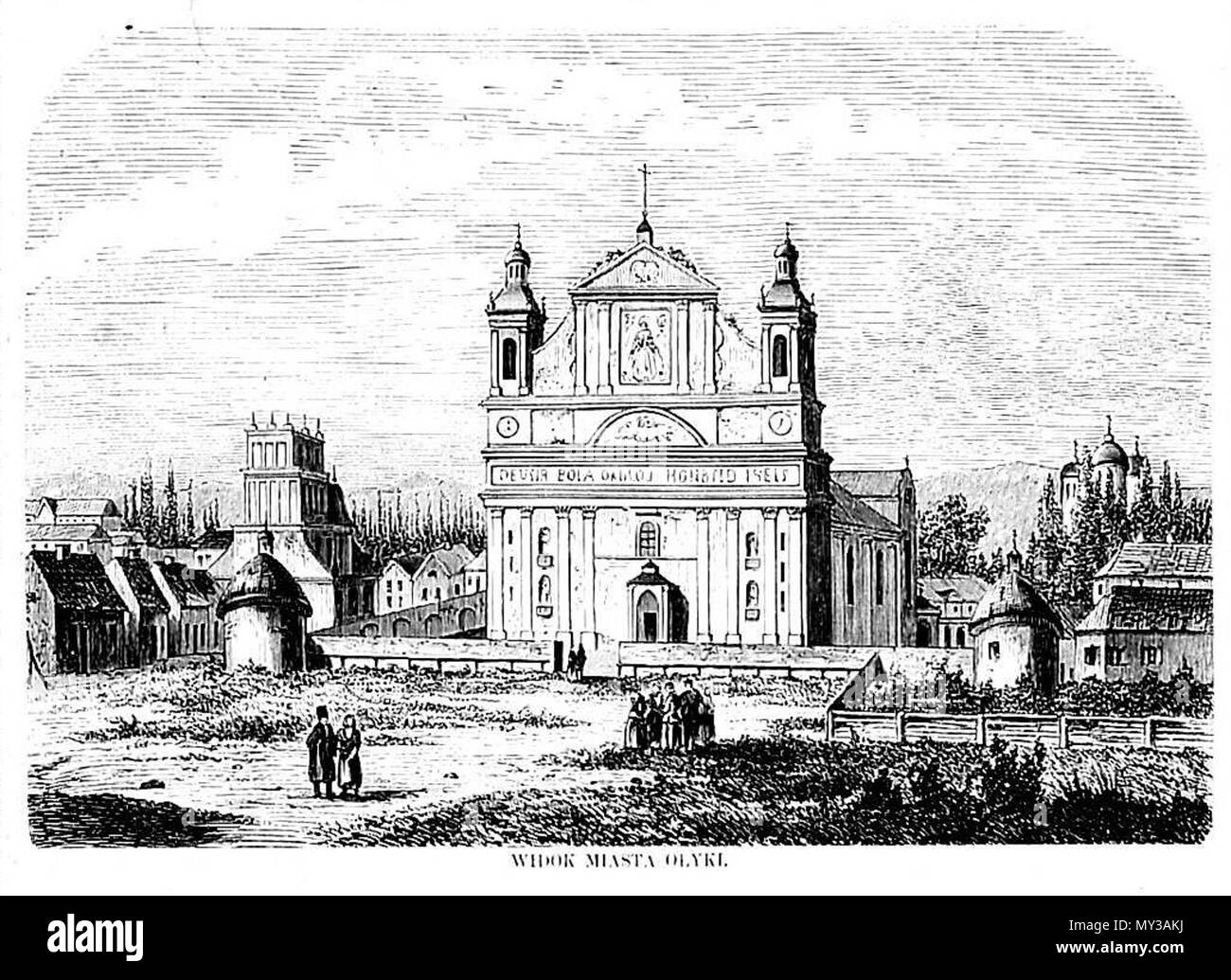 561 Widok miasta Ołyki Foto Stock