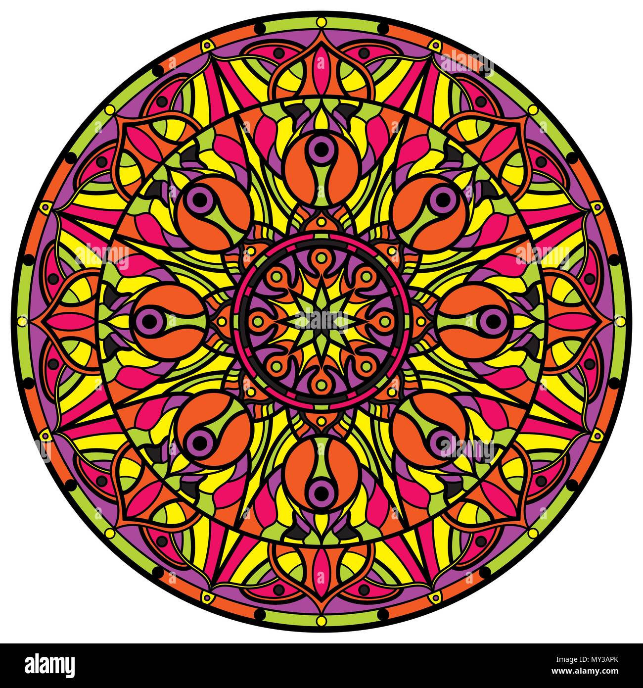 Colorful Mandala Immagini & Colorful Mandala Fotos Stock - Alamy