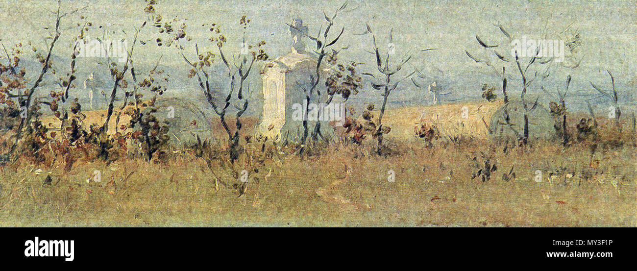 595 Памятник лейб-гренадерам под Горным Дубняком. 1877-1878 Демин Л. Мир глазами Верещагина. - М., 1991 Foto Stock