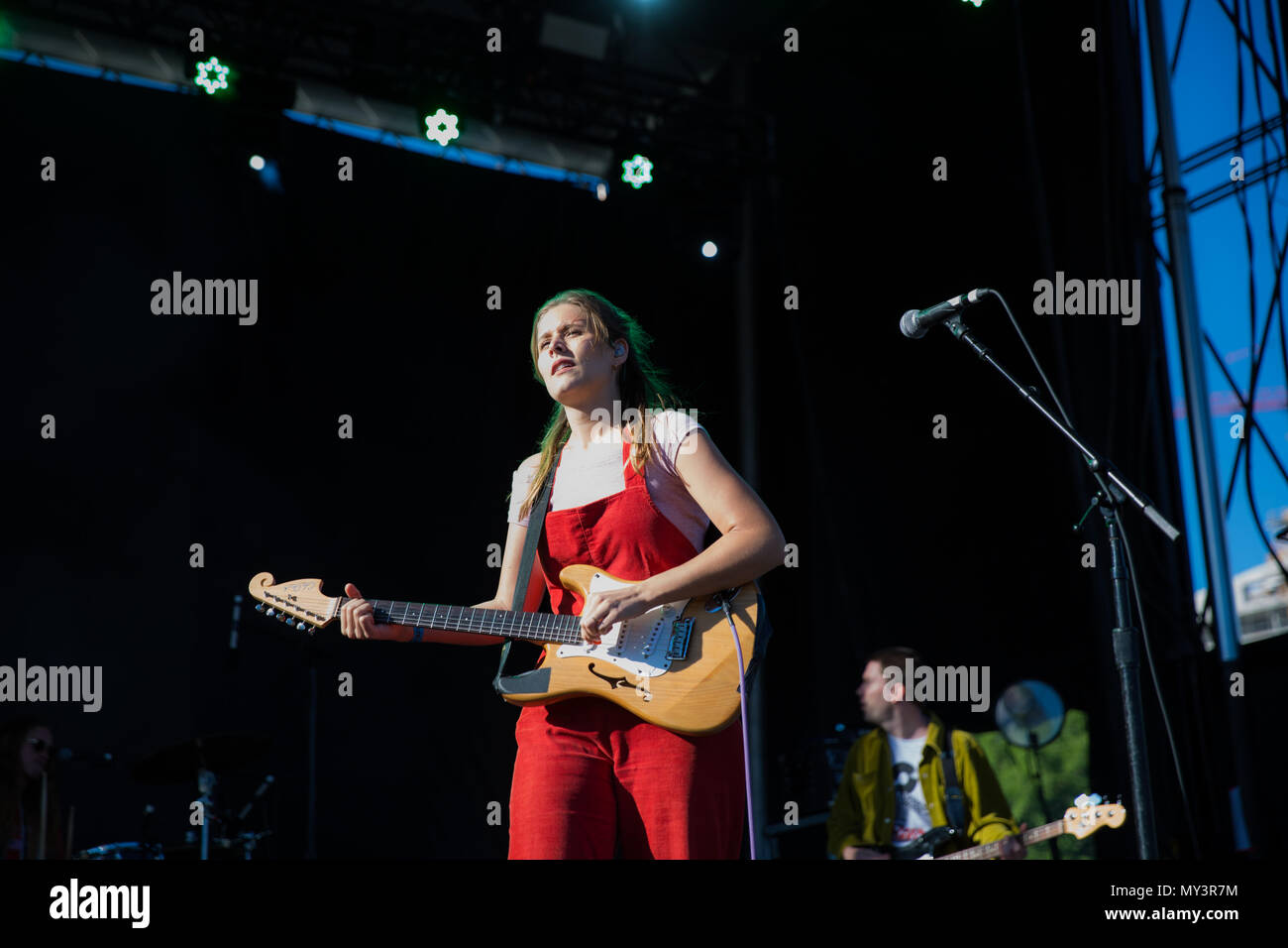 Hannah gioia di medio Kids effettuando al 2018 Field Trip Music & Arts Festival di Toronto. Foto Stock