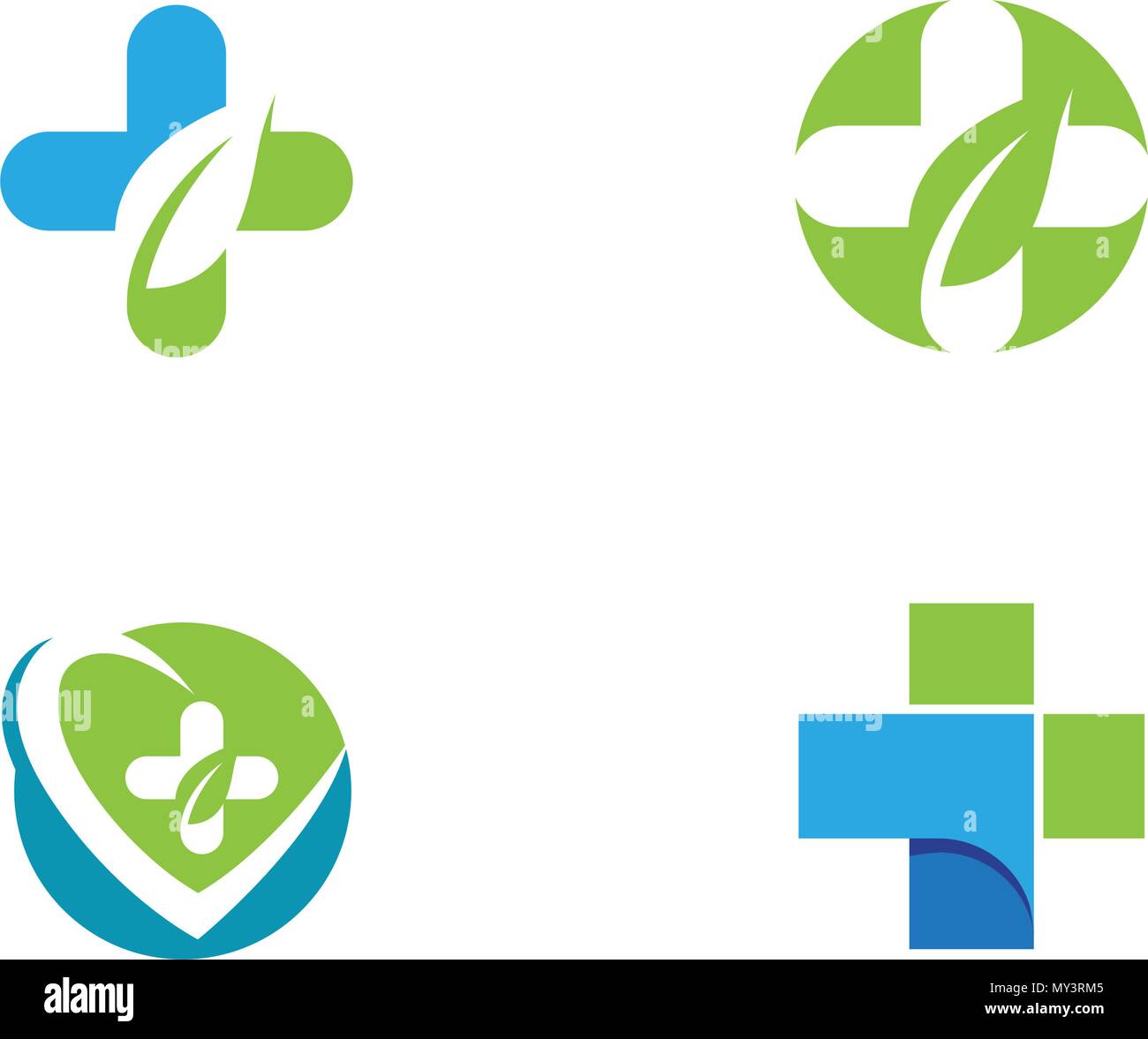 Salute medica modello Logo illustrazione vettoriale design Illustrazione Vettoriale