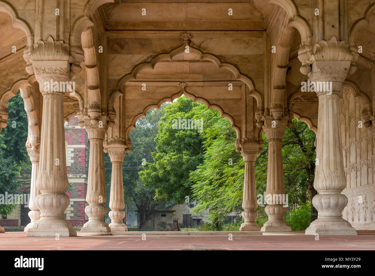 Red Fort di Vecchia Delhi Foto Stock