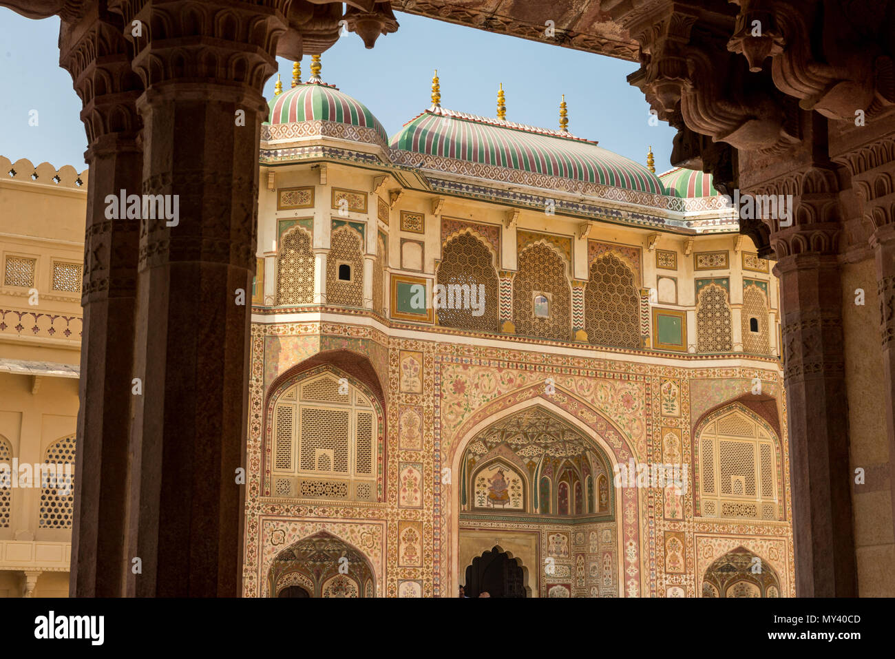 Fort Amber a Jaipur, Rajasthan Foto Stock