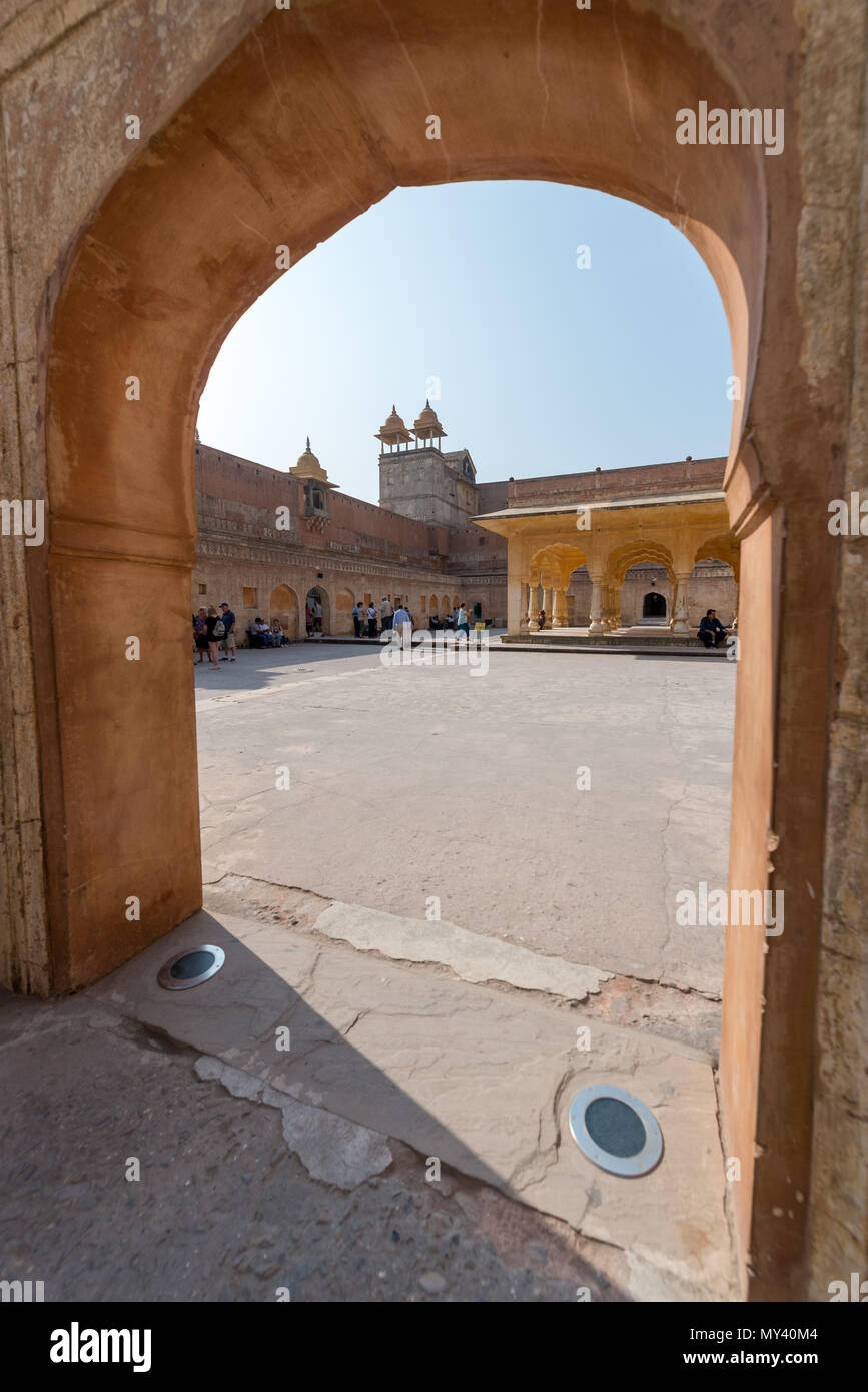 Fort Amber a Jaipur, Rajasthan Foto Stock