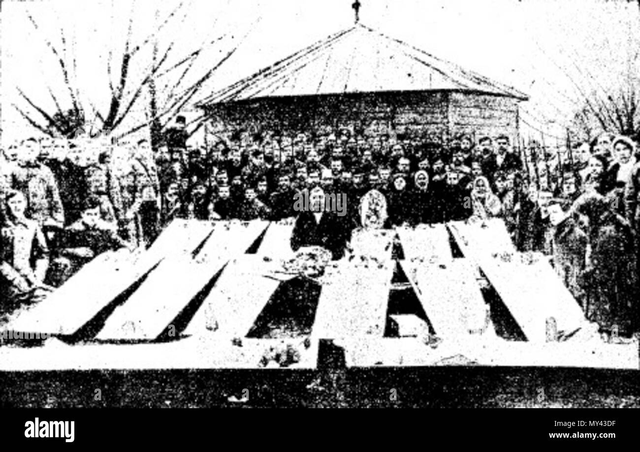 579 Єнакієве похорон робочих 1917 Foto Stock